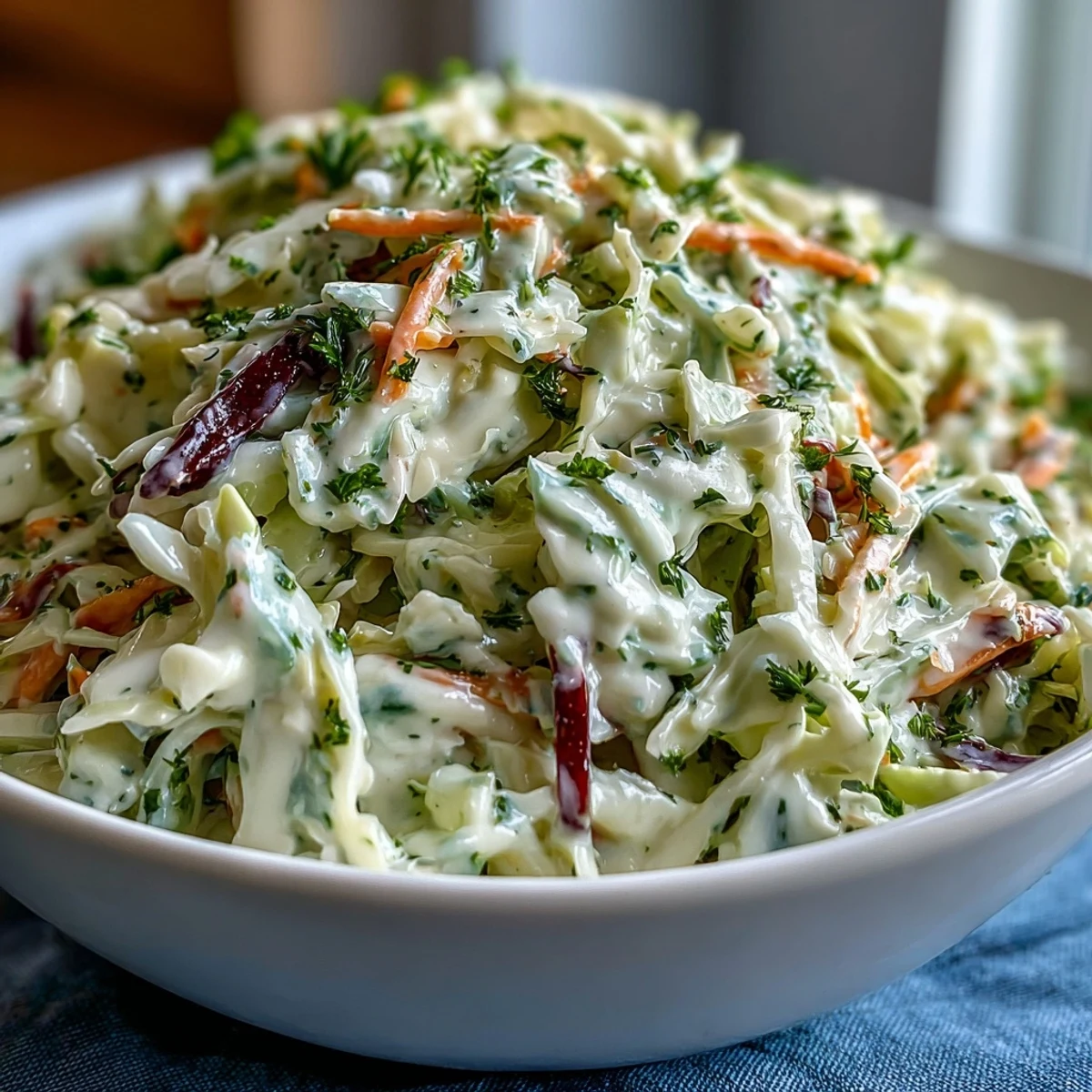 Crisp shredded cabbage and bright carrots in a bowl of creamy coleslaw, ready for a summer barbecue side.