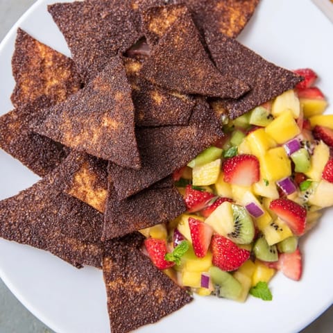 Dessert Chips Fruit Salsa
