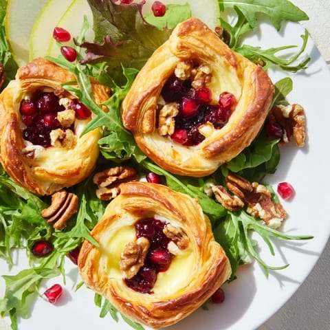 Cranberry Brie Flower Bites