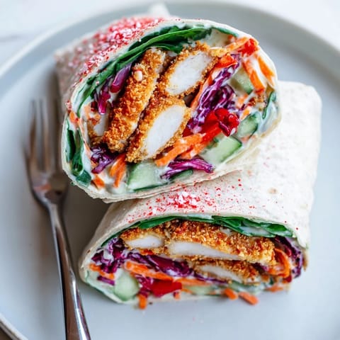 Candy Cane Crunch Chicken Wrap
