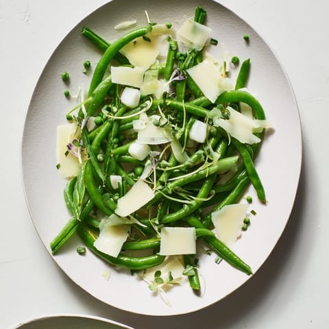 English Ivy snap peas salad