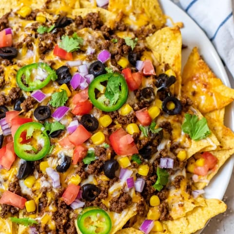 Easy Cheesy Baked Nachos