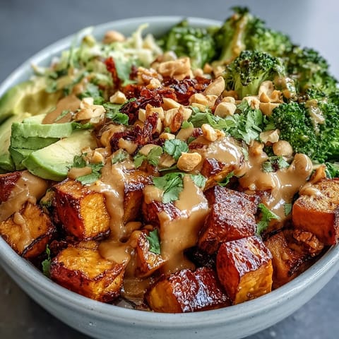 Thai Peanut Sweet Potato Bowl