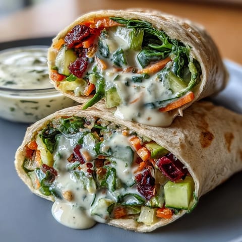 Bright and fresh vegetarian wraps filled with crisp cucumber, red cabbage, and creamy lemon aioli sauce, perfect for outdoor dining.  