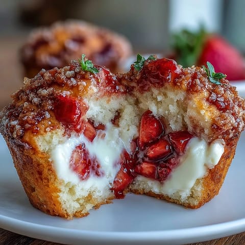 Strawberry Cream Cheese Muffins