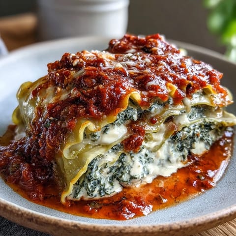 A bubbling Cabbage Dumpling Lasagna, golden brown, ready to serve.