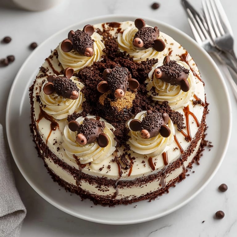 A delightful view of a festive Chaos Cake Red Velvet, ready for your celebration!