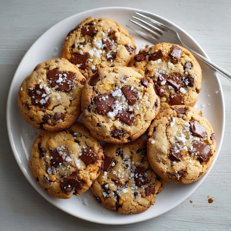 Close-up of soft batch salted caramel chocolate fudge cookies showing fudgy texture and melted caramel filling