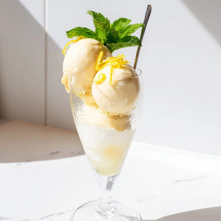 Savor Italian summer with a tangy Limoncello Float, easily made in just five minutes.