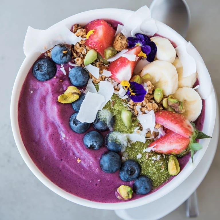 Delicious Vibrant Smoothie Bowls with Unexpected Twists, perfect for a nutritious breakfast.