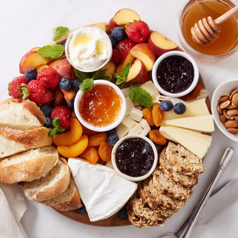 Delicious jam-infused brunch board perfect for lively gatherings with family and friends.  