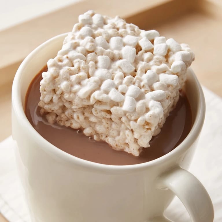 Warm, decadent hot chocolate with a sweet Cozy Bear Marshmallow Bar topping, ready to enjoy.