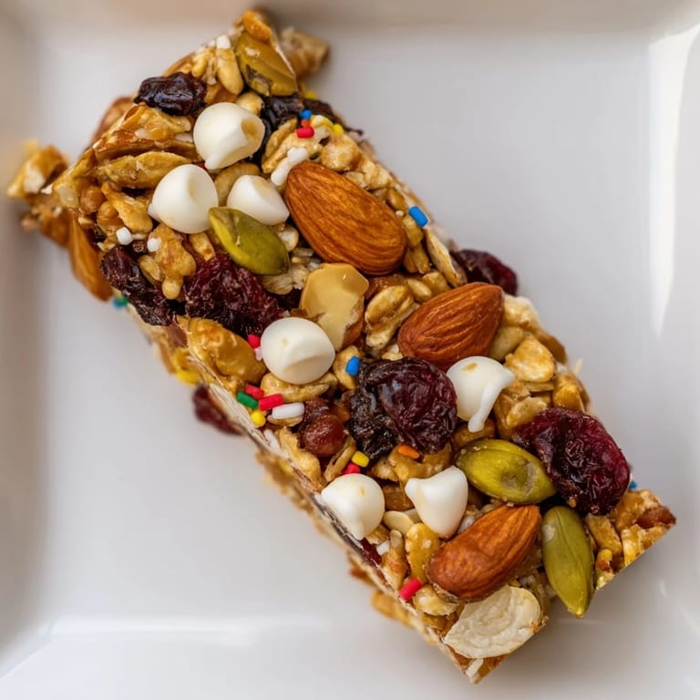 This close-up showcases a decadent Winter Wonderland Trail Mix Bar, looking perfectly portioned and inviting.