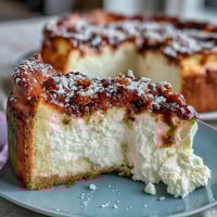 Traditional Easter sweet ricotta pie with lemon zest, creamy citrus filling in golden pastry crust, dusted with powdered sugar for spring dessert.